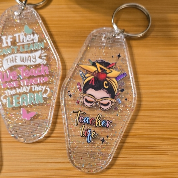 Colorful Teacher Keychains Set - Picture 4 of 4